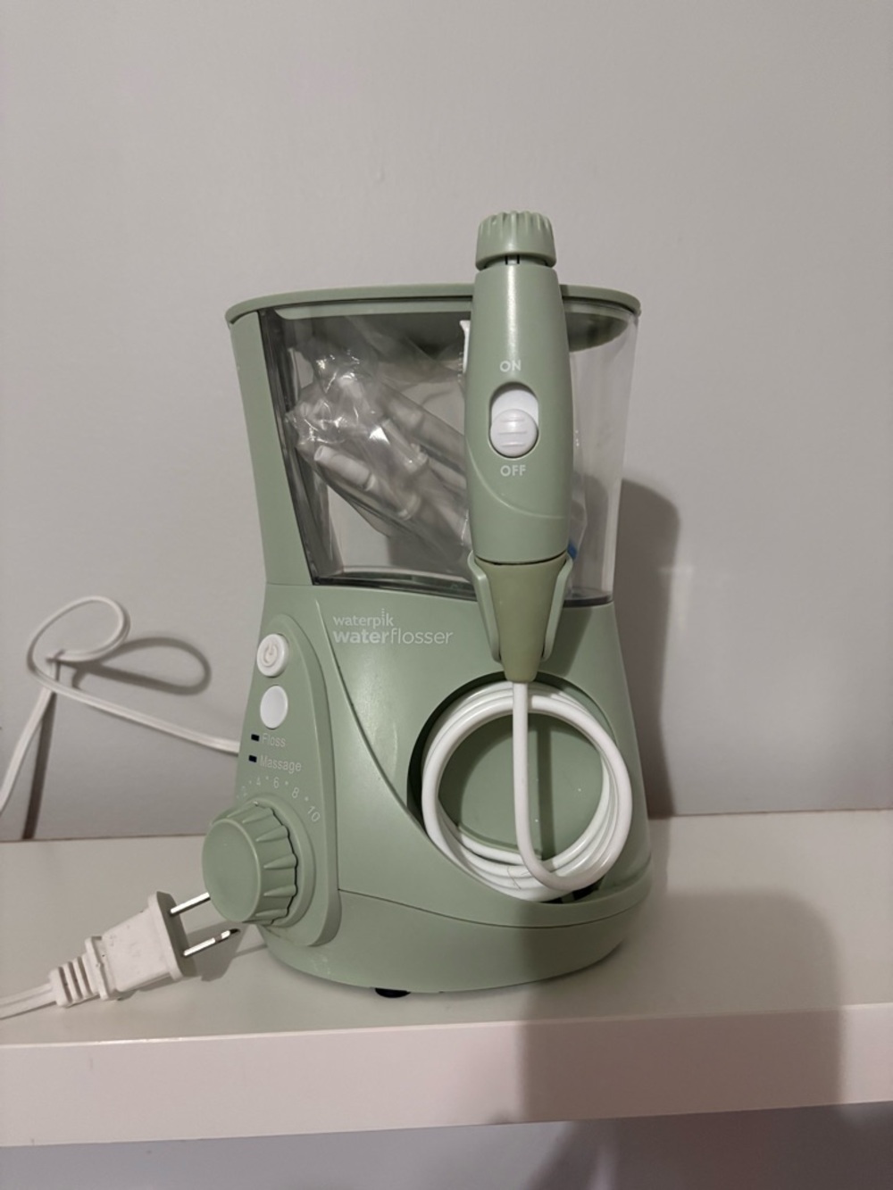 Waterpik Water Flosser in Sage Green
